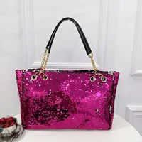 Fashion Sequin Portable Pot Bag Female Large Capacity Travel Single Shoulder Bag Versatile Ladies Bag شنط نسائية موضة 2022
