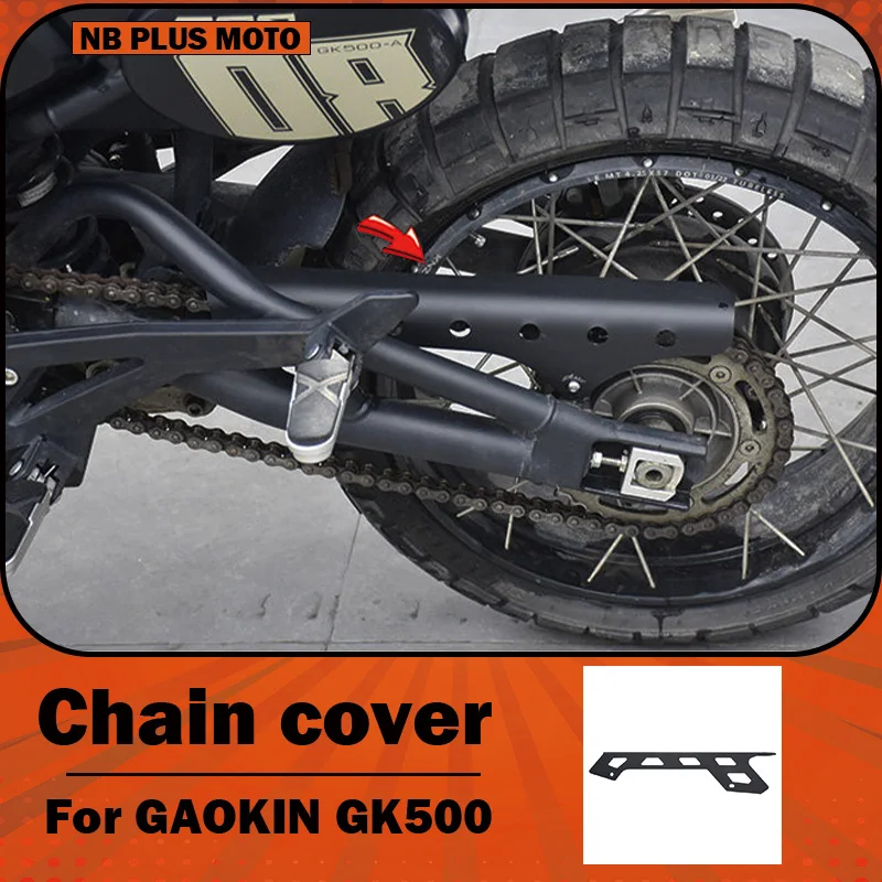 【Premium】For GAOKIN GK500 Modified Stainless Steel Chain Cover, Vintage Gearbox Belt Cover, Protective Decoration Accessory