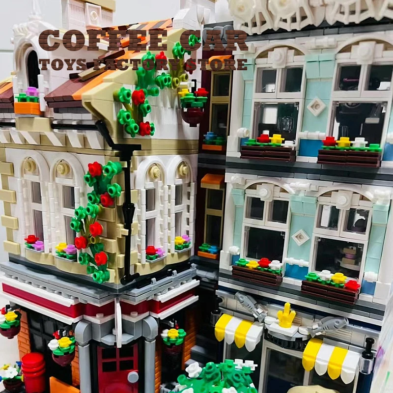 クリエイティブシティスクエアマイクロブロックおもちゃ 3299 個郵便局 MOC ビルディングレンガストリートビューストアモデル DIY 大人子供ギフト