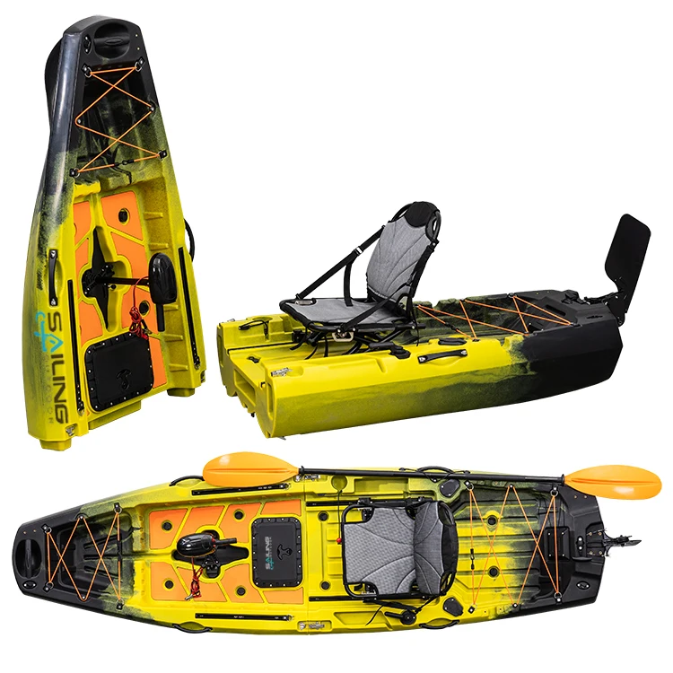 Pro Angler 10FT LLDPE 1 Person Single  Modular Pedal Fishing 3M Kayak Easy to Transport