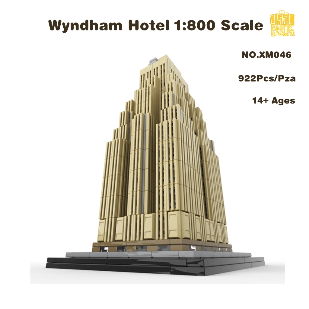 

Фотообои Wyndham, модель в масштабе 1:800 с PDF-рисунком, строительные блоки, кирпичи, детские игрушки «сделай сам», подарки на день рождения и Рождество