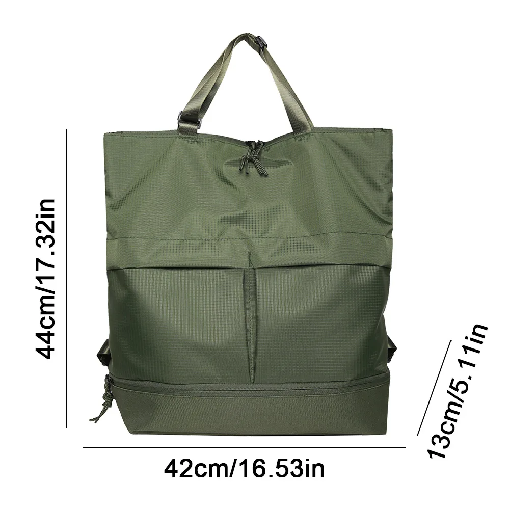 Unisex Trend Backpack Lightweight Women&Men Leisure Handbag Large Capacity Solid Colour Multifunctional Versatile Outdoor Bag