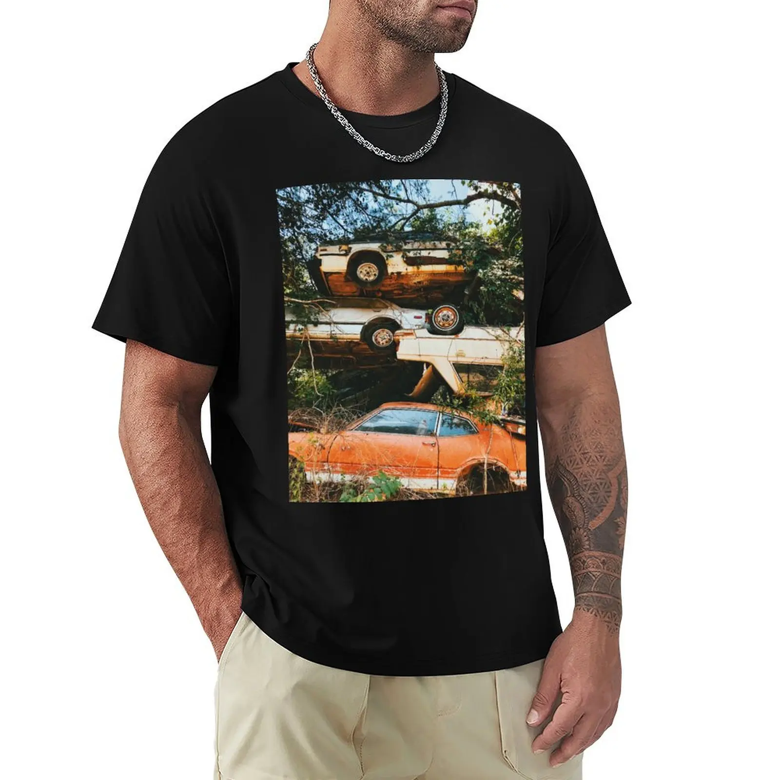 School Bus Graveyard 1 T-Shirt Sun Protective Outdoor Tee Top