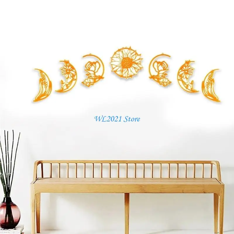 G5GC قالب راتينج للتعليق على الحائط على شكل زهرة القمر مجموعة قوالب سيليكون على شكل زهرة القمر لتزيين الحائط