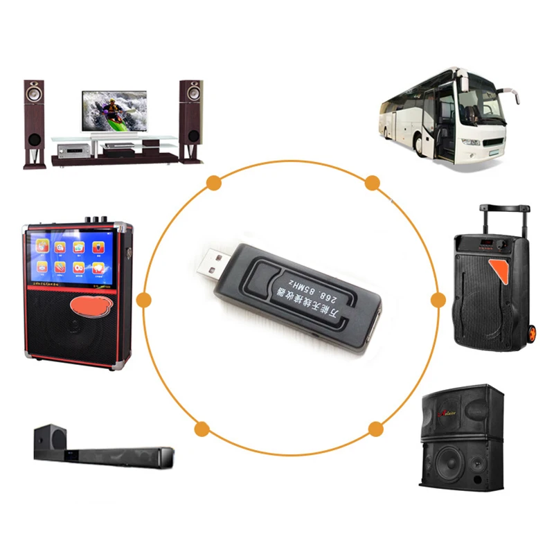 Nuovo Zansong Uhf Usb 3.5Mm Microfono Wireless Megafono Microfono Palmare con Ricevitore per Karaoke Altoparlante V20