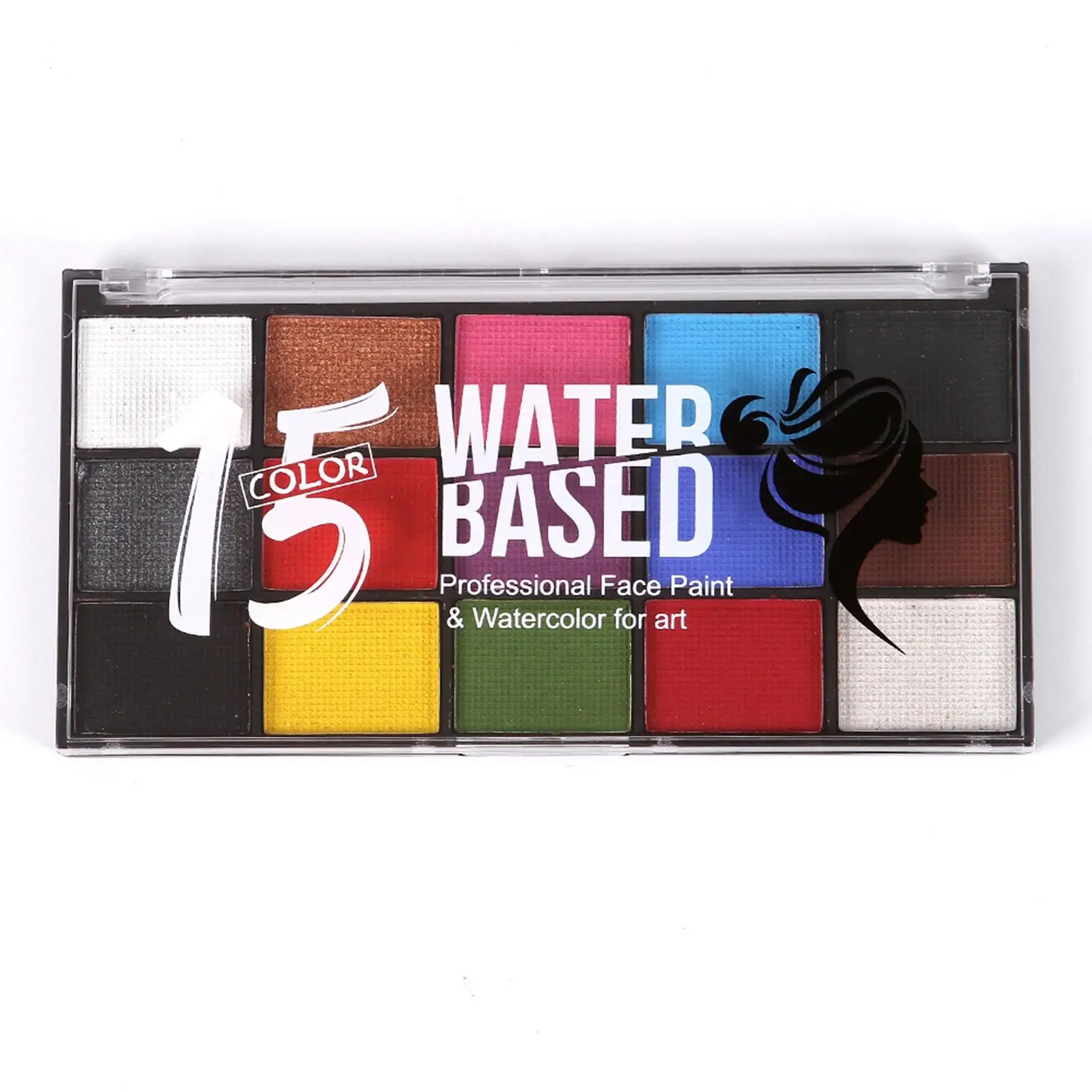 لوحة مكياج للوجه والجسم مكونة من 15 لونًا مكونة من 15 لونًا من أجل تأثيرات المسرح التنكرية لحفلات الأطفال #3