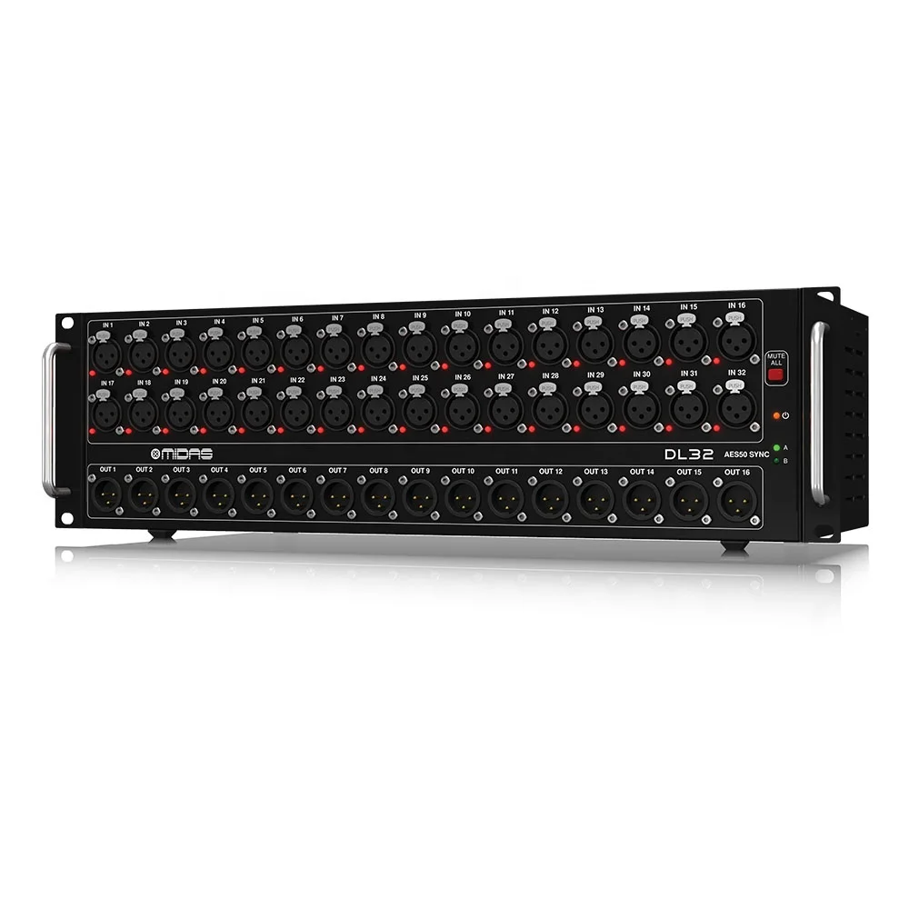 Midas DL32 Digital Stagebox 32-Channel For M32 Digital Mixer Studio Music System Outdoor Concert Sound System Equipment