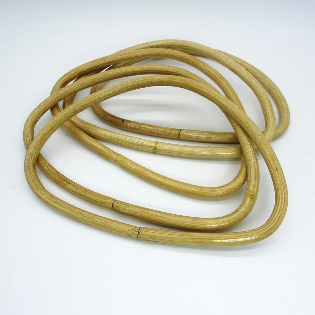 

4Pcs Semi-Circular Bamboo Handbag Handles Color Smooth Surface DIY Purse Handle Tote Bag Accessories Handbag Holder