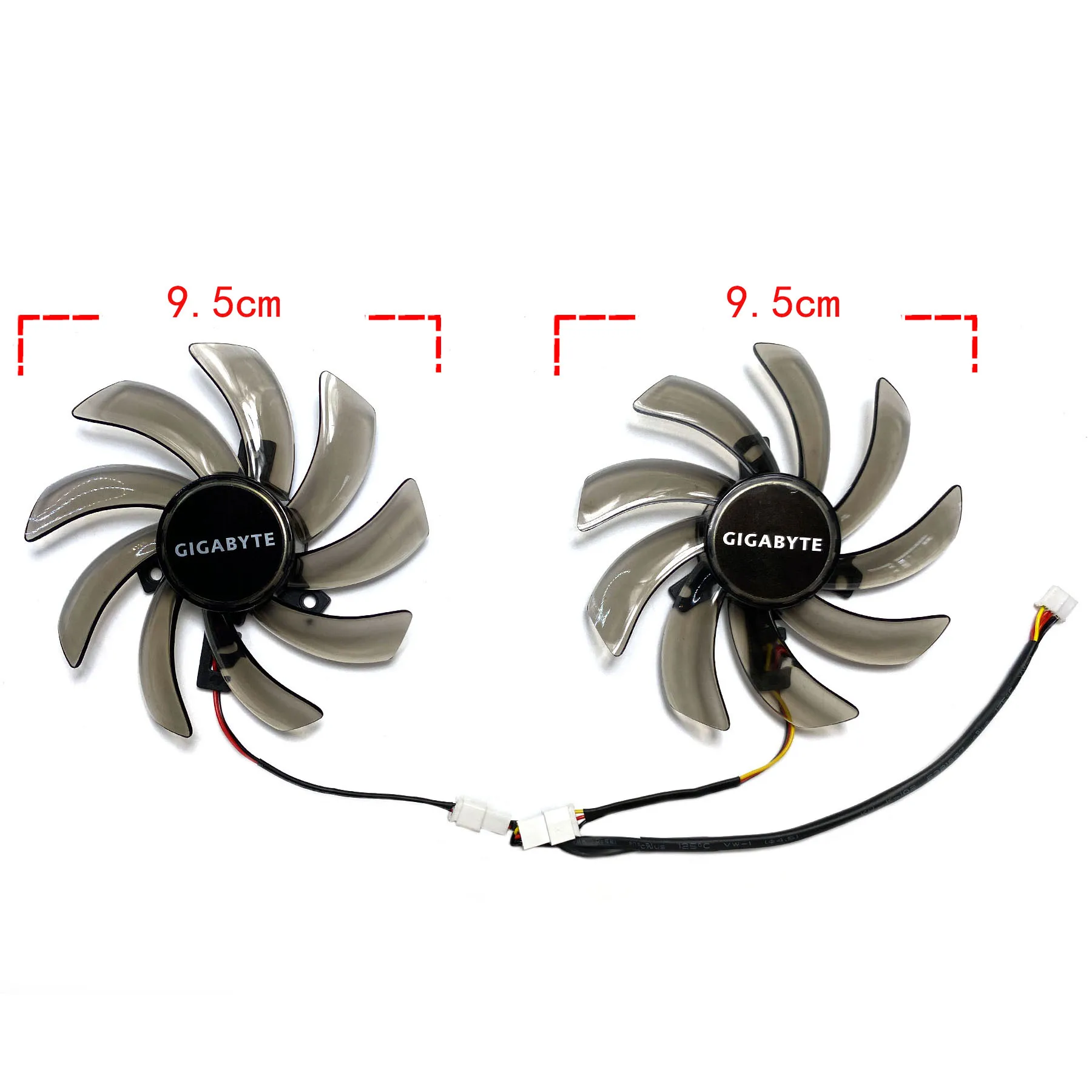 New For GIGABYTE GTX 650 660ti WindForce 2X OC Graphics Card Replacement Fan T129215SM PLD10010S12H