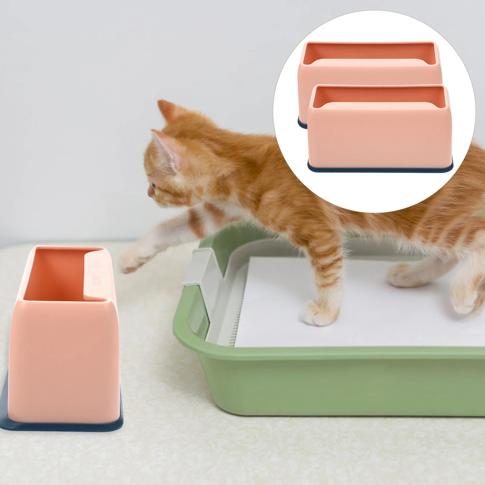 2 Pcs Sifter Cat Litter Scoop Base Pet Supplies Storage Stands Wear-resistant Holders Scoops