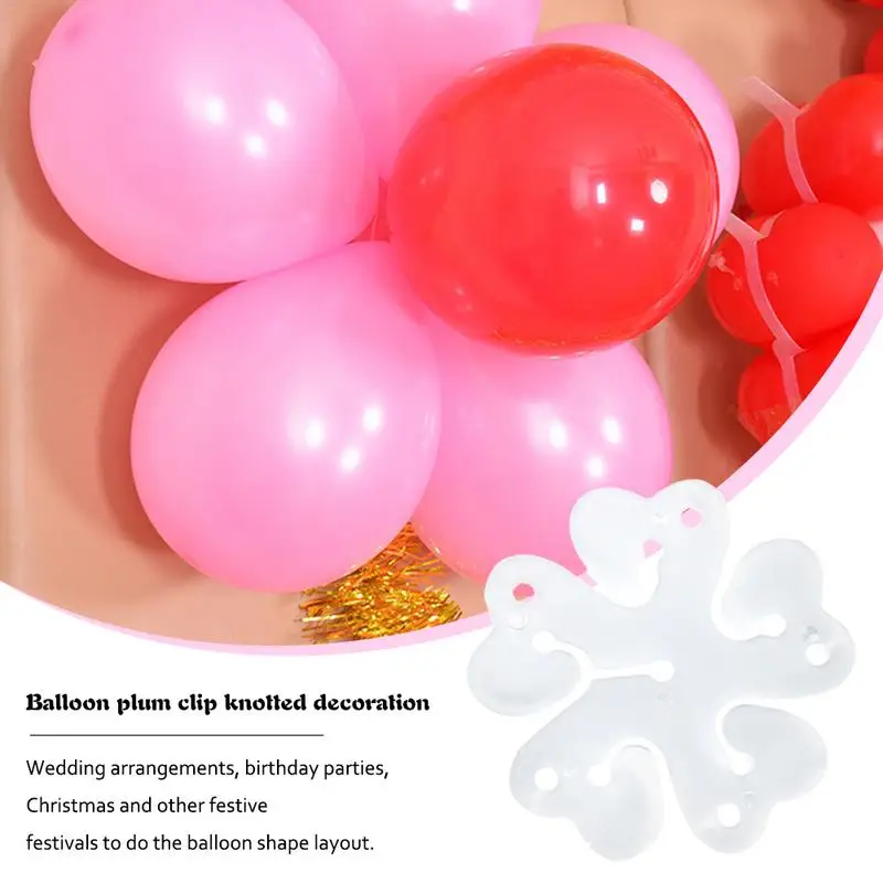 10/20/30pcs Flower Modelling Balloons Clip Birthday Party Wedding Decoration Ballons Accessories Foil Balloons Sealing Clamp