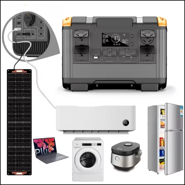 

Portable 2400 Watt Solar Generator Power Bank Cheap Price Outdoor UPS for Home Use Car Source with Controller