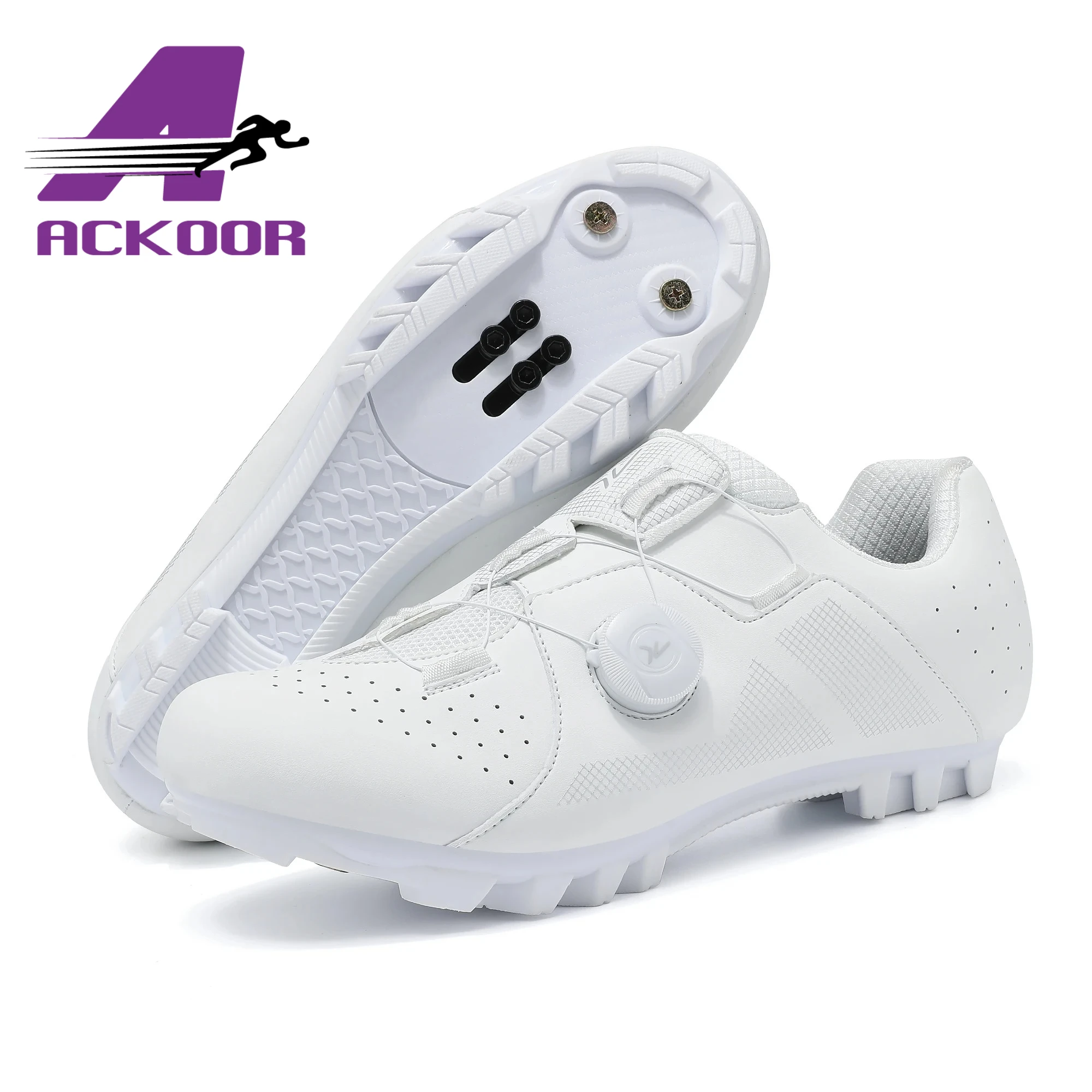 

Cycling Sneaker MTB Men Sport Road Bike Boots Flat Racing Speed Sneakers Trail Mountain Bicycle Footwear Spd Pedal Cycling Shoes