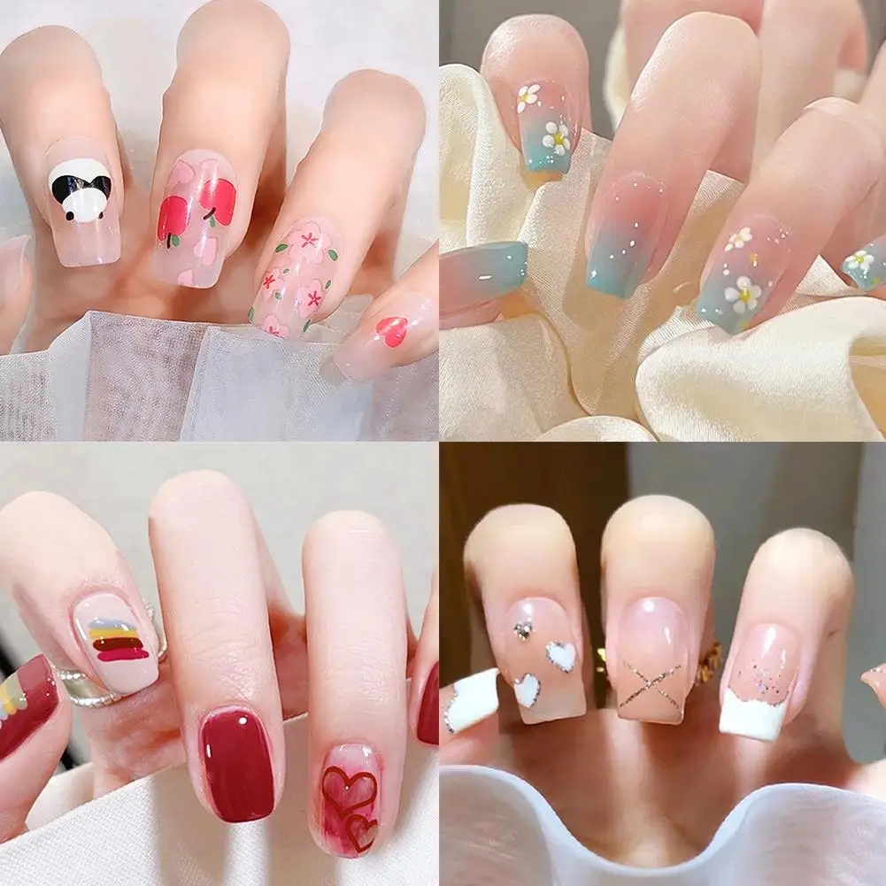 Nail Sticker Panda No-bake Gel Nail Oil Film Attached Nail Waterproof Nail Style Sticker Film Chinese Film Sticker T5X2