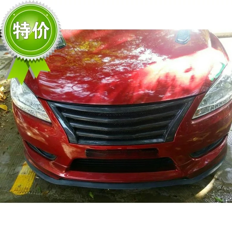 Fit for Nissan Sylphy 2012-2015  carbon fiber    car grill  high quality