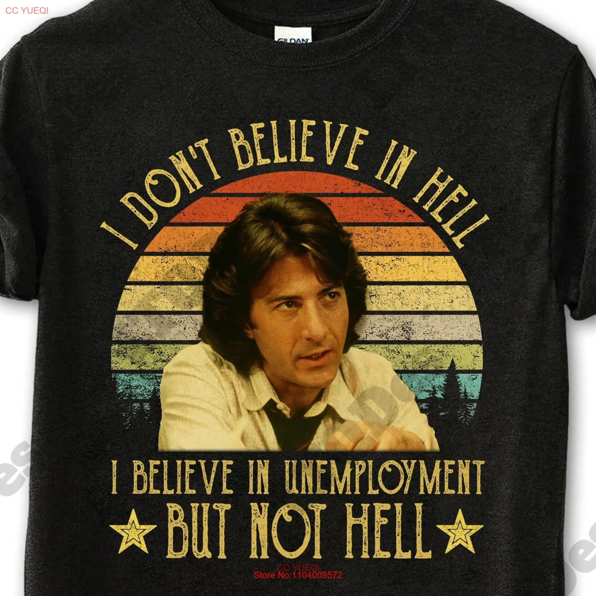 Майкл Дорсей, я не верю в ад безработица, но не Винтажная футболка, фильмы, цитаты, длинные или Короткие рукава