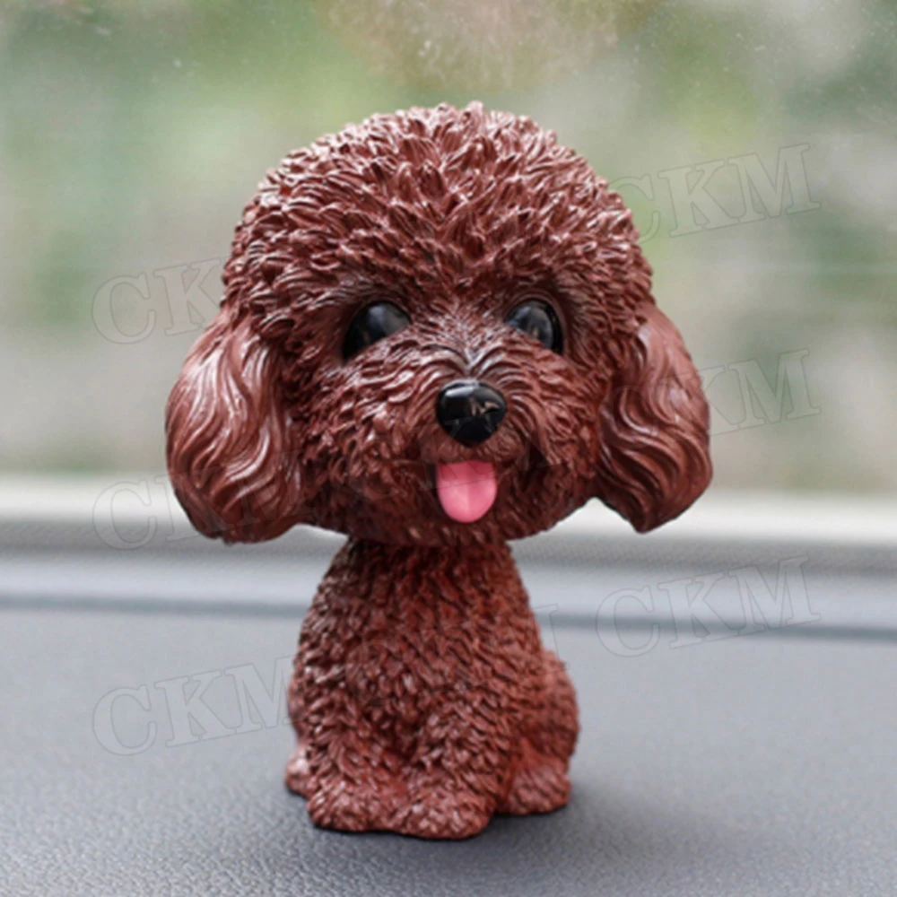 Car Shaking Head Dog Ornaments Bobblehead Dog Nodding Puppy Toys Car Dashboard Decor Toy Shaking Head Dolls For Universal Car