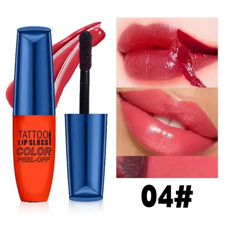 Lip Stain Peel Off Langlebiger Peel Off Lippenstift Peel Off Lip Liner Stain Set Schnell trocknendes Lip Stain Kit Lippen-Make-up für Frauen