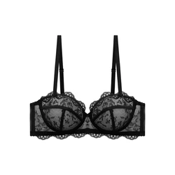 Bra of Women French Luxury Big Chest Appears Small Single Layer Ultra-thin Comfortable Gathering Sexy Lace Bra OWD6141