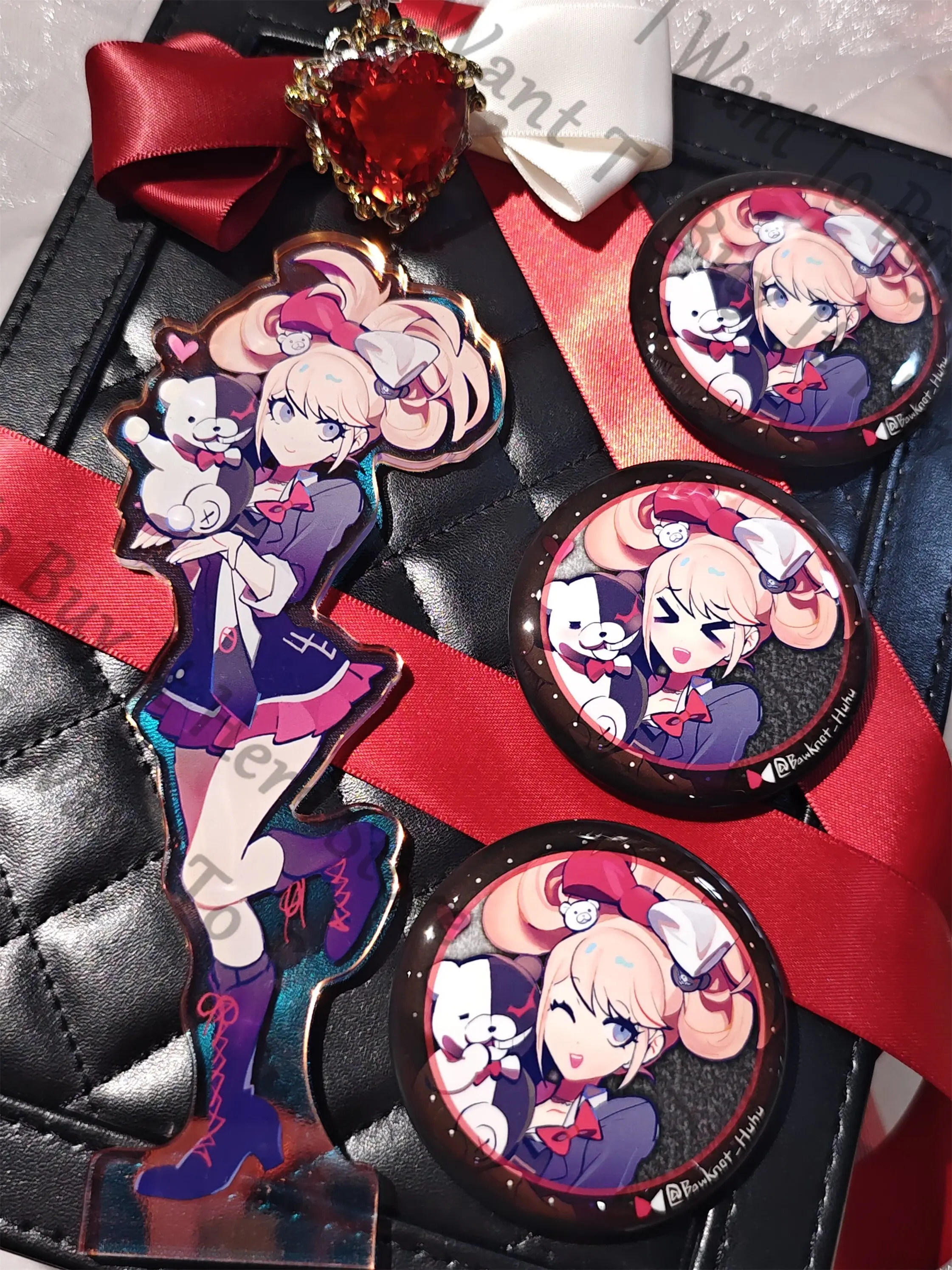 Danganronpa Enoshima Junko Cosplay Anime Acrylic Standing Sign Indicative Board Stand Figure Clear Photocard Accessories Ambitus
