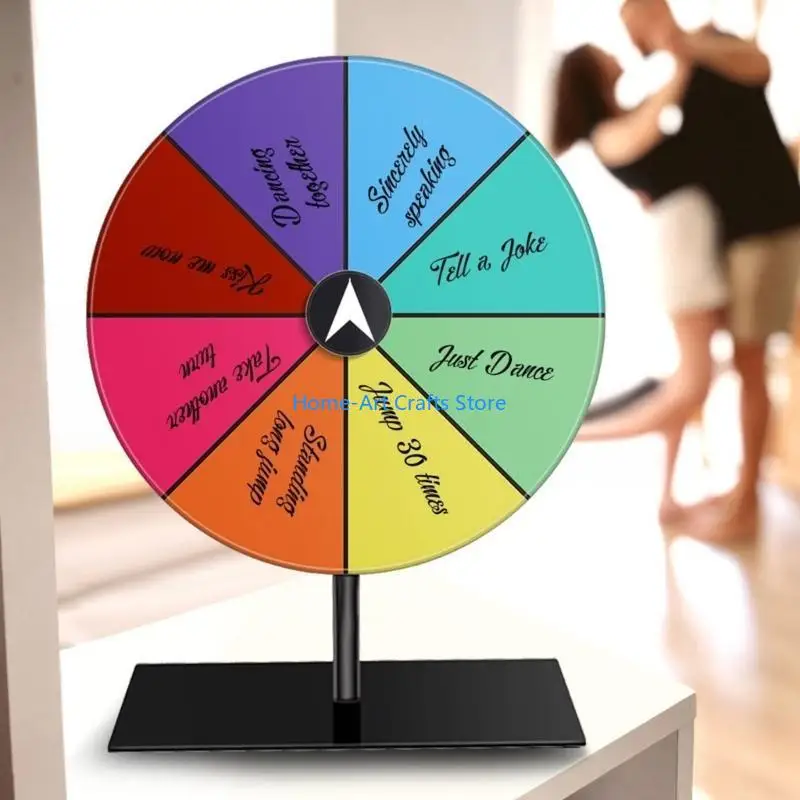 Y3NA Rainbow Fan Roulettes Wheel For Interactive Party Supplies Fun Game