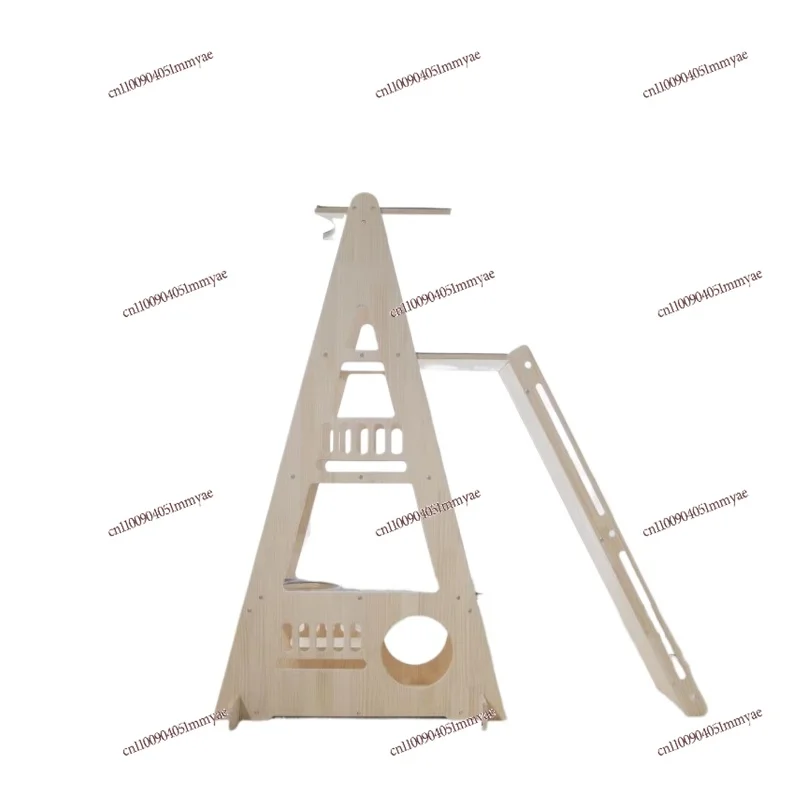 

Solid Wood Indoor Wall Mount Furniture Cat Tree House with Hammock Shelf Cat Climbing Frame Set