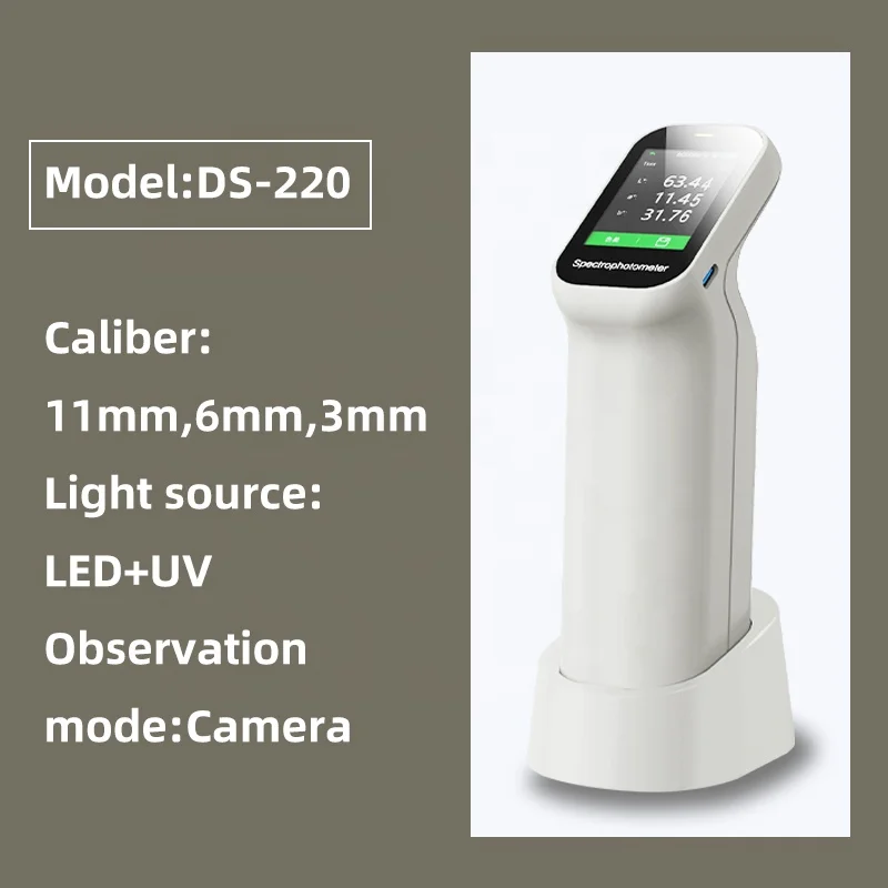 ColorMeter CHN Spec DS-220 con aplicación móvil y espectrofotómetro de software Comparar colectómetro X-Rite 3nh