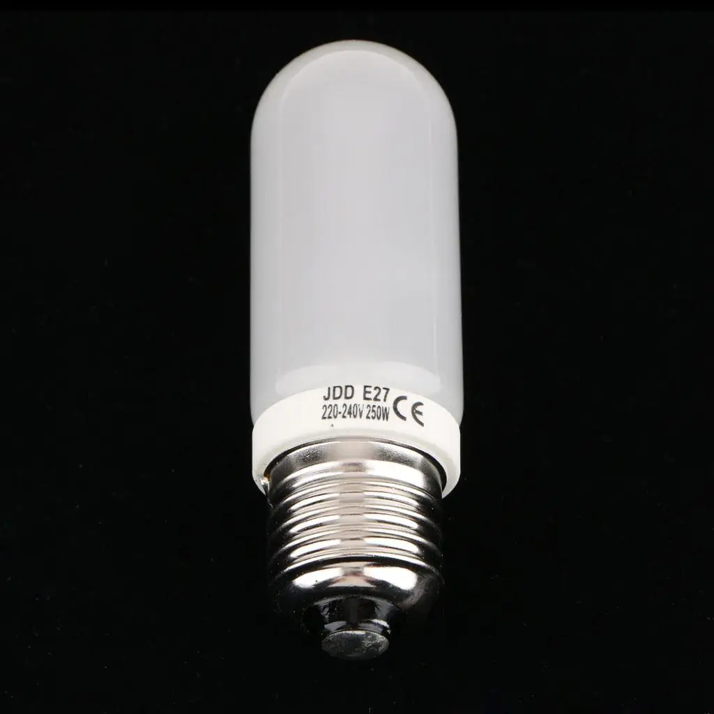 JDD Flash Modeling Lamp Tube E27 250w 220V Studio Bulb Frosted Halogen Light