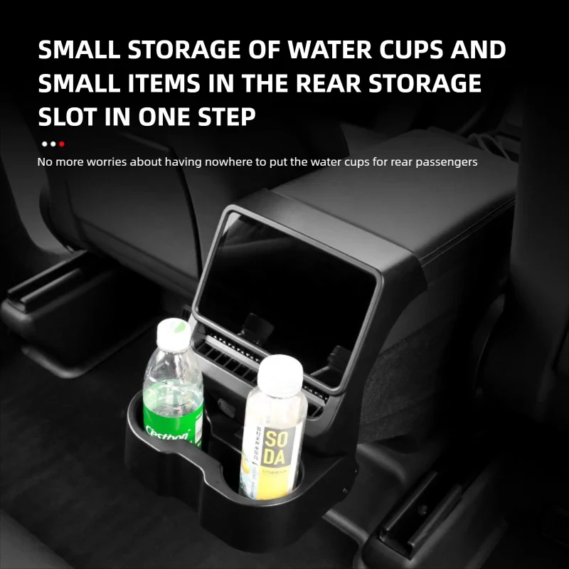 

Water Drink Holder Organizer Watercup Holder for Tesla Model 3 Highland 2023 Y Juniper 2025 Cup Holder Car Interior Accessories