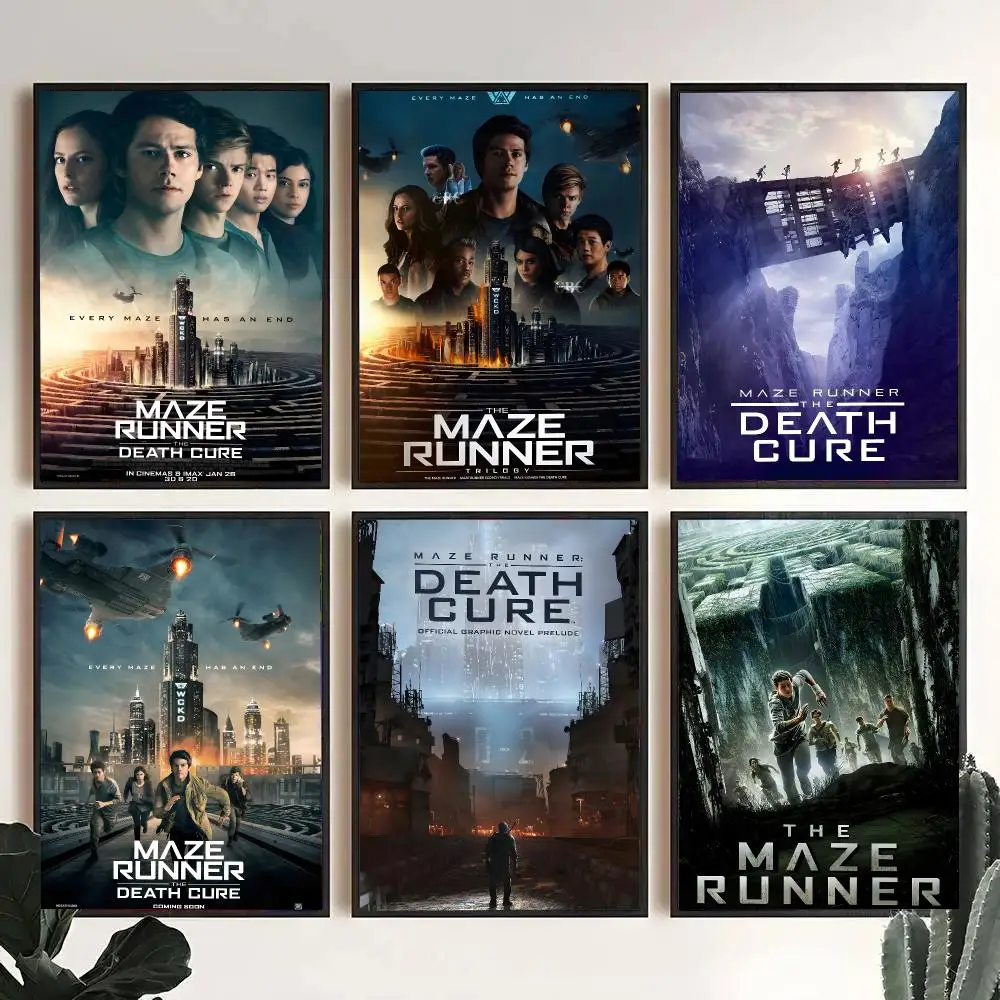 The M-Maze Runner Film Poster Decorative Wall Art Stickers Mural For Home Living Room Hallway Decor Gift
