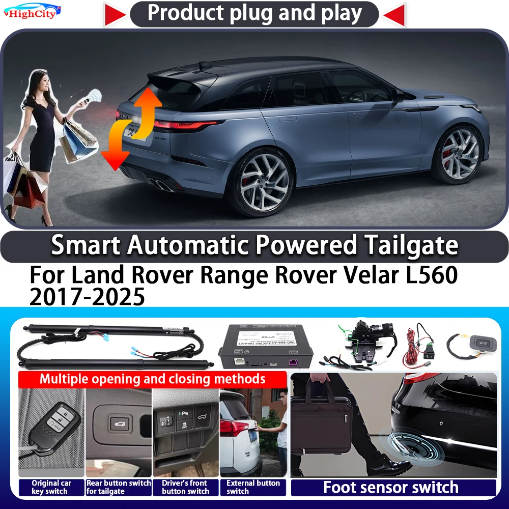 

For Land Rover Range Rover Velar L560 2017-2025 Smart Automatic Powered Tailgate Key Trunk Lift Close Electric Power Tailgate