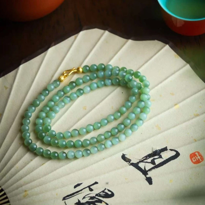 

Natural Hotan , Russian , Old Material Eye Jade, 108 Bead Chain, Multi-use Style