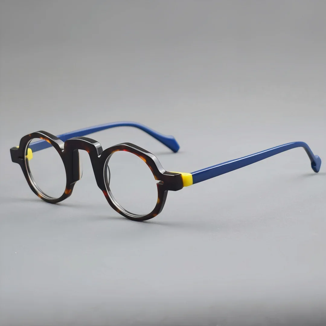 

New multi-color piece glasses frame round individual optical board casual glasses frame for men and women