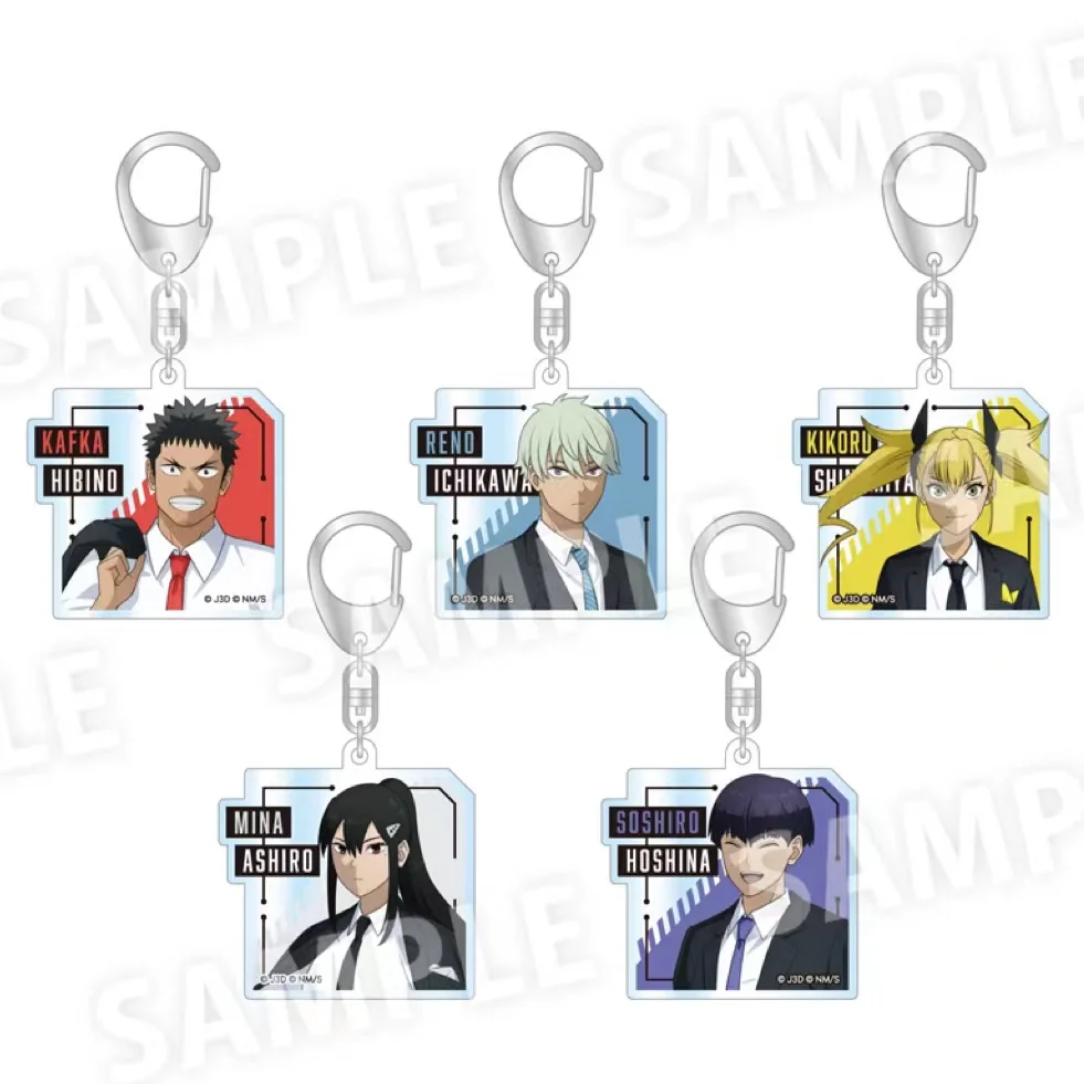 Anime Soshiro Hoshina Ichikawa Ashiro Game Kafka Hibino Kikoru Shinomiya Keychain Doll Acrylic Keyring Pendant for Gift