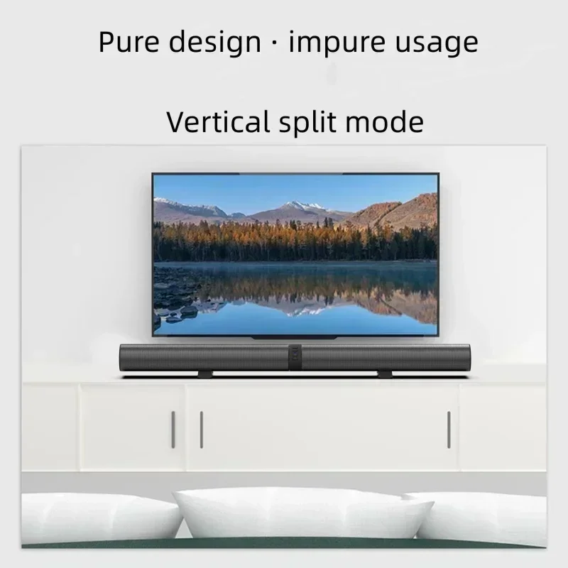 Echo Wall TV Soundbar altoparlante Bluetooth da tavolo rimovibile verticale Wireless Heavy Bass sistema Home Theater Radio FM ad alto Volume