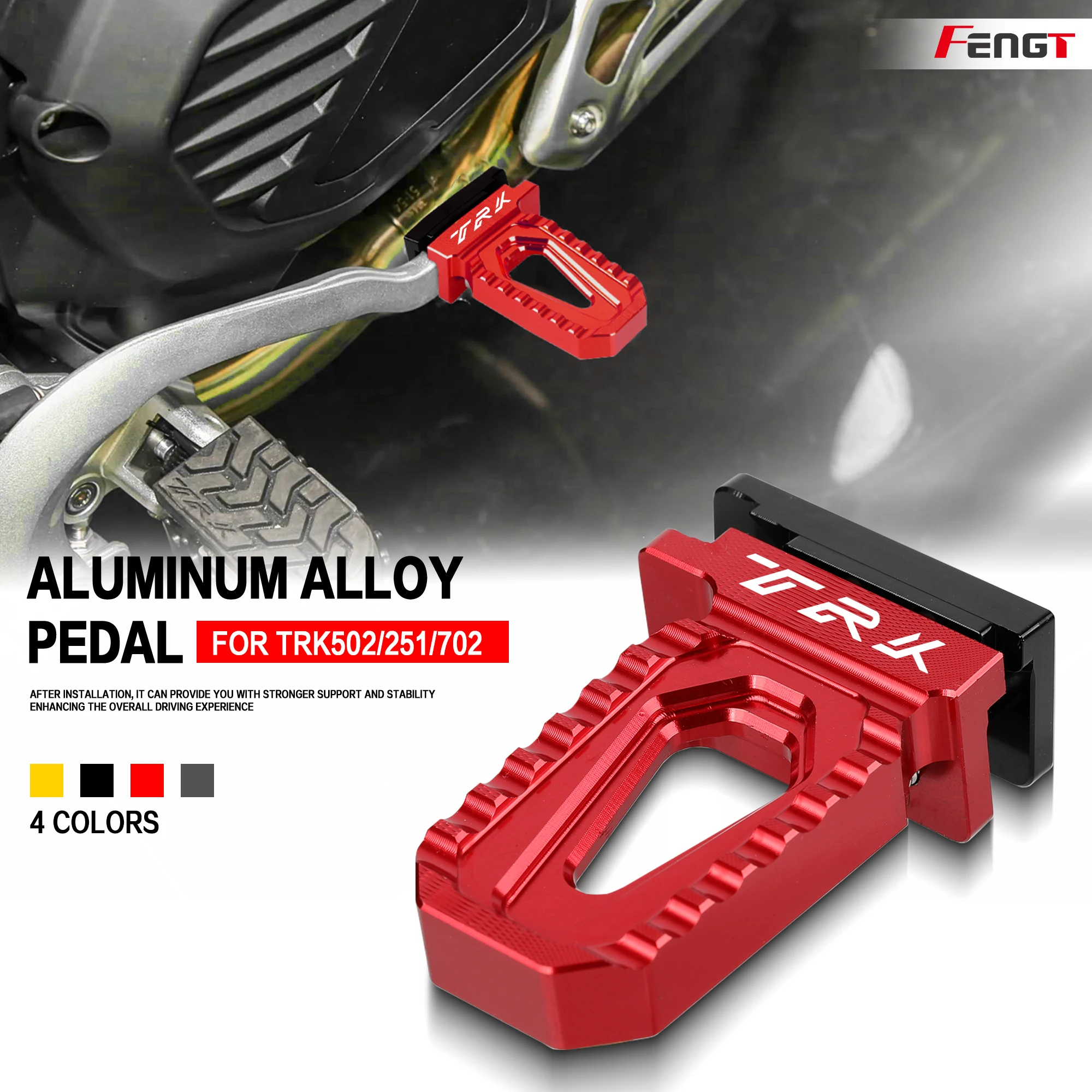 For Benelli TRK502X TRK251 TRK702 TRK 251 Motorcycle TRK 502X Accessories Rear Foot Brake  Pedal Enlarge Extension Peg Footrest