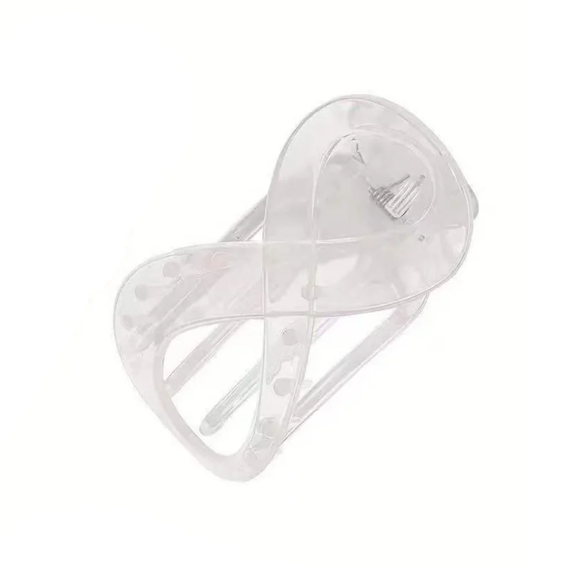 Frosted8シンプルデザイン シャークダックビルヘアクリップ バックオブ