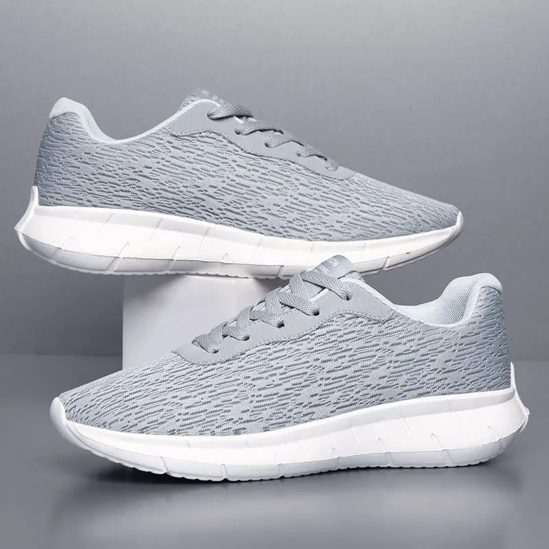 Men's Height Increasing Sneakers Breathable Casual Sport Shoes Black Invisible Elevator Shoes Lightweight Walking Footwear