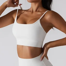 Soutien-gorge de yoga respirant pour femme, haut push-up, sous-vêtements de sport, course à pied, vêtements de sport