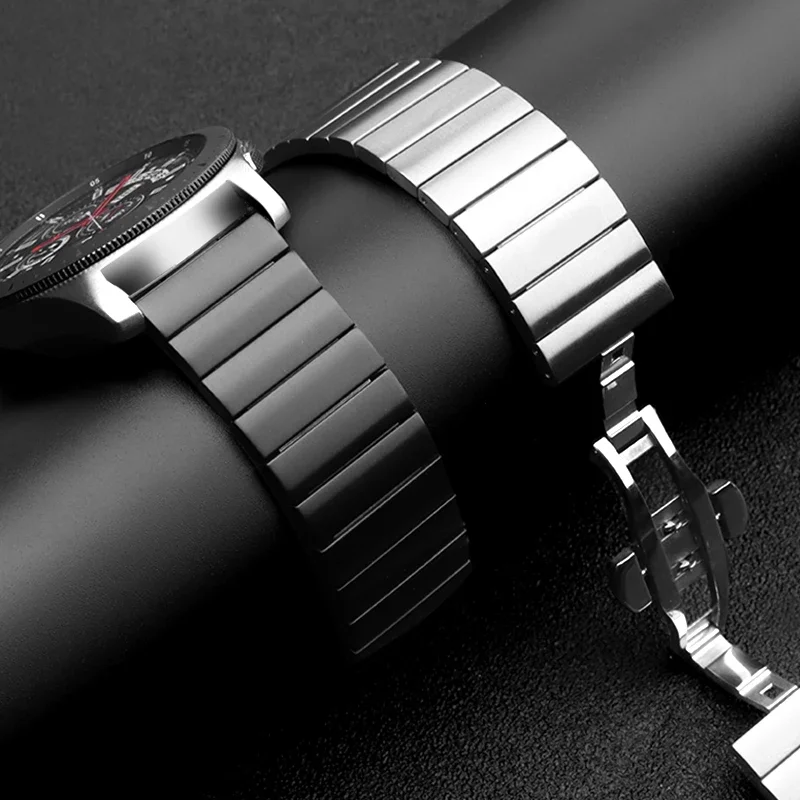 20mm 22mm Stainless Steel Band For Samsung Galaxy Watch 3 45mm/46mm/42mm/Active 2/Gear S3 Strap For Xiaomi Watch S4 S3 S2 S1 Pro
