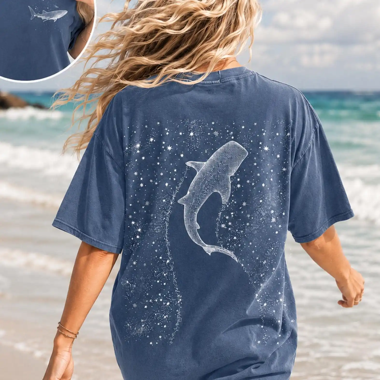 Whale Shark Graphic Tee, Ocean Sea Life Diver Shirt Gift for Ocean Enthusiasts, Ocean T-Shirt