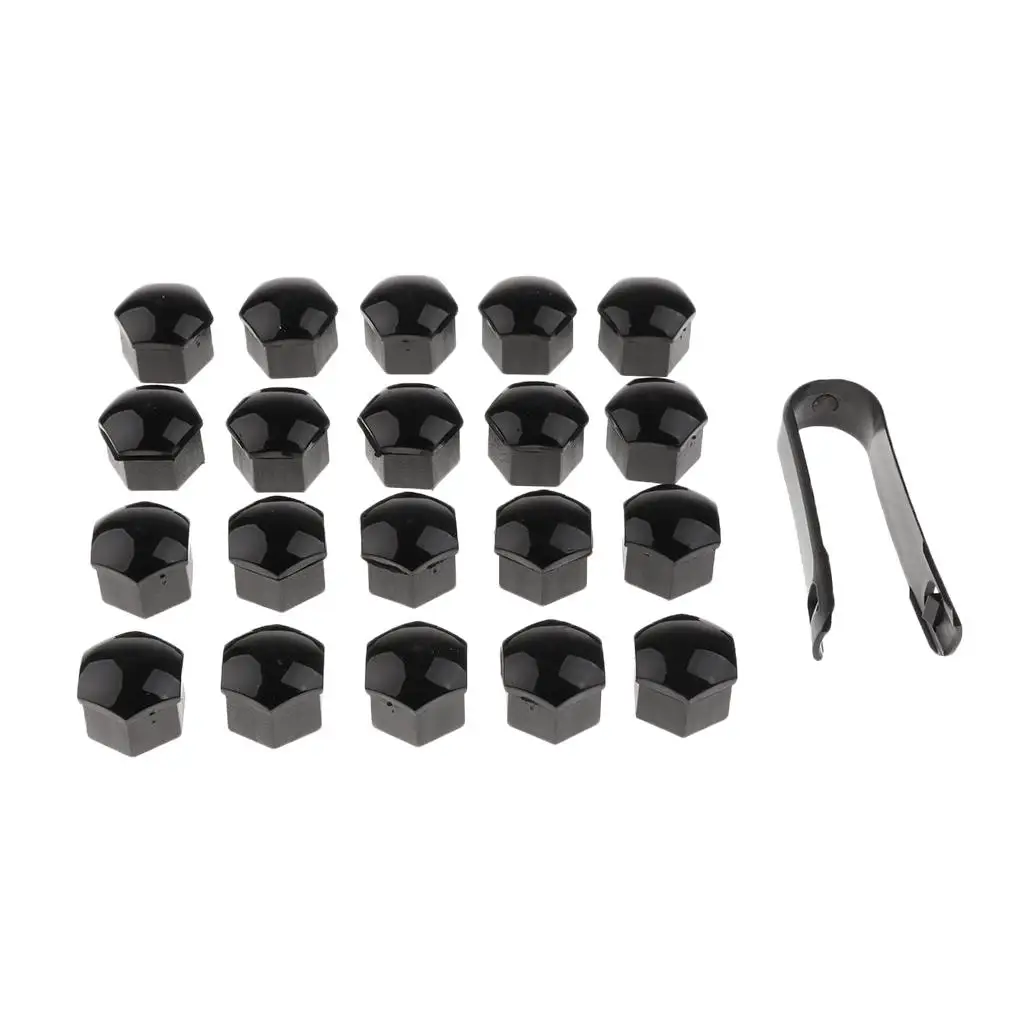 20 Pieces 17mm Screw cover and cap for Mostly Cars And Compact SUVs