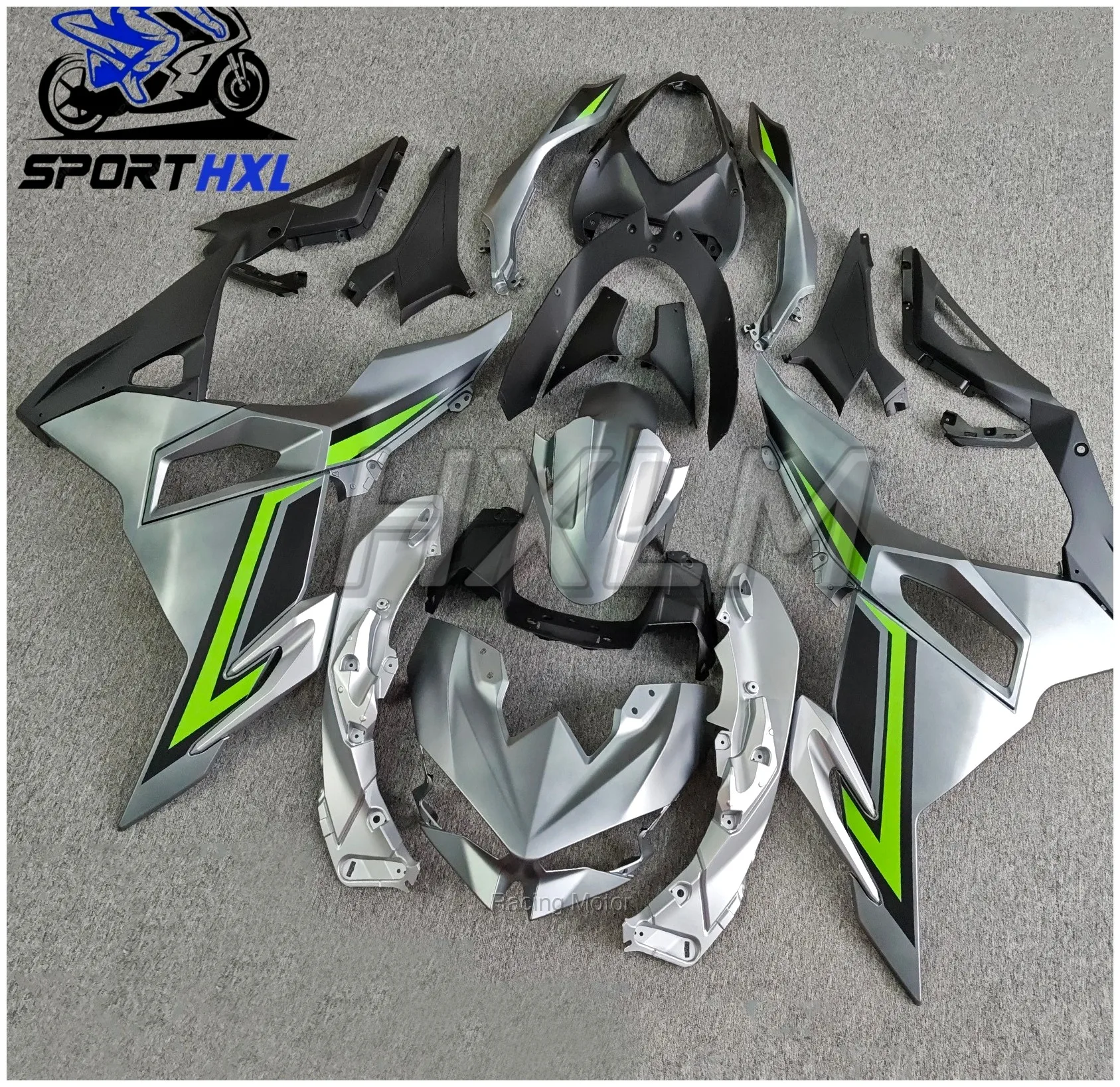 Multiple Choice Motorcycle Fairing Kit Aftermarket For Kawasaki NINJA 500 EX500 Replacement Fairings Silver Grey | Racing Motor