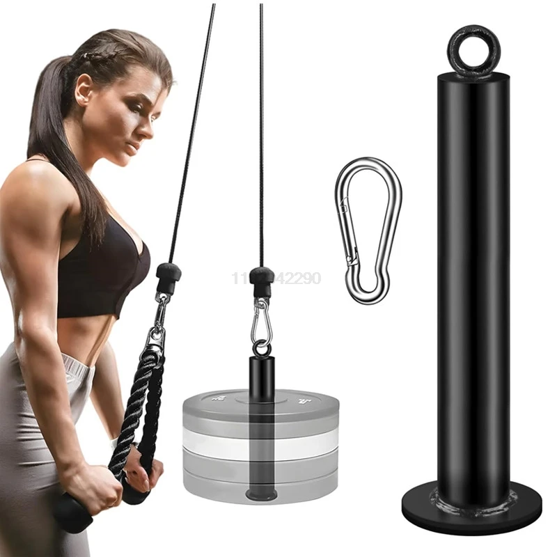 Fitness Loading Pin Pulley Cable System Attachment Dumbbell Rack Home Gym Workout Strength Training Weight Lifting Exercises