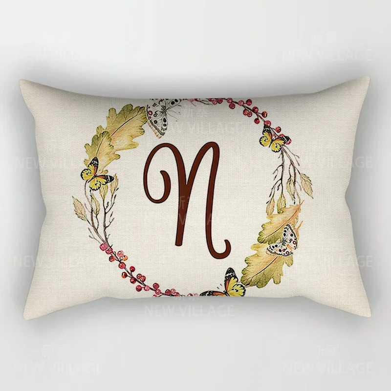 Home Decor 26 Letter Alphabet Pillowcase autumn decoration pillow cushion cover decorations throw pillow covers30*50 40x60 50*70