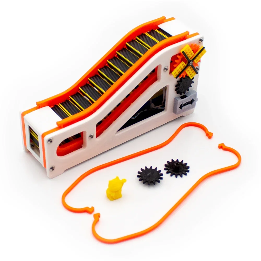 Mini Electric Escalator Cordless 3D Printing DIY Escalator Model STEM Elementary Education Scientific Experiments Device