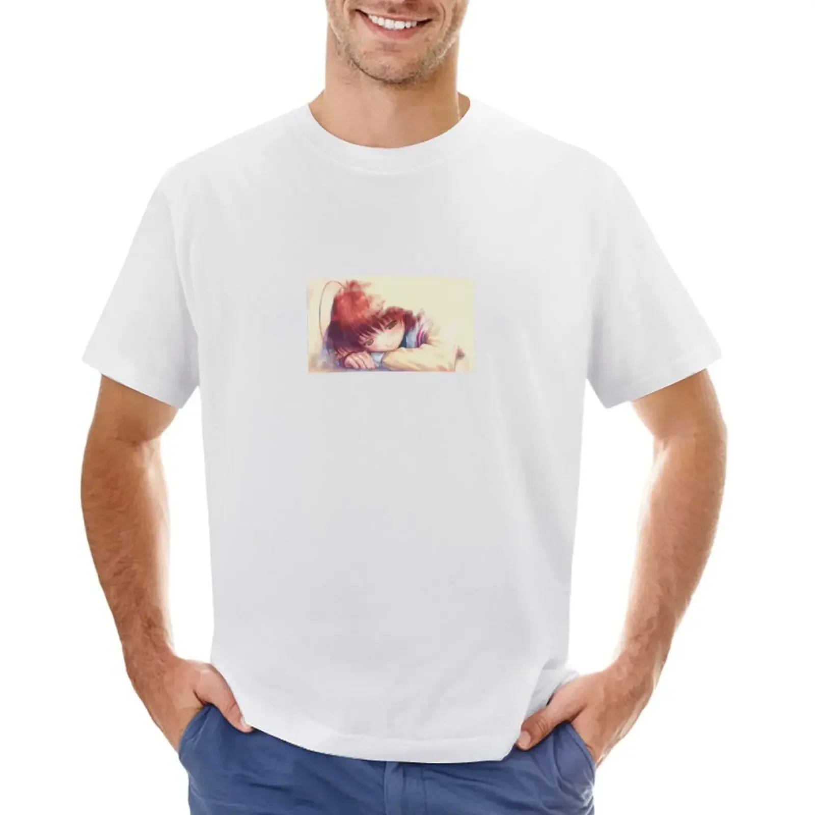 Clannad Nagisa T-Shirt shirts graphic tee Blouse customs design your own cute tops Men's clothing