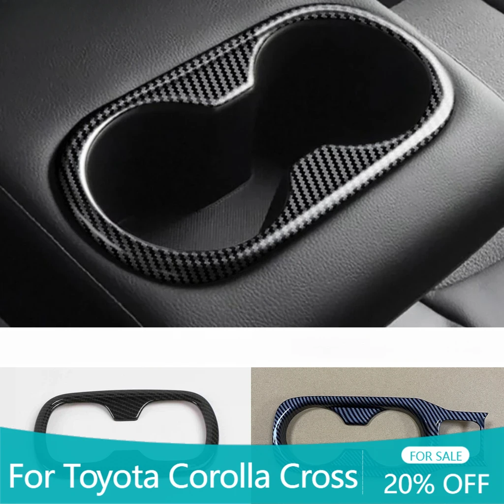 

Центральный рычаг переключения передач, держатель для чашки с водой, панель, накладка из углеродного волокна, аксессуары для Toyota Corolla Cross XG10 2021-2024