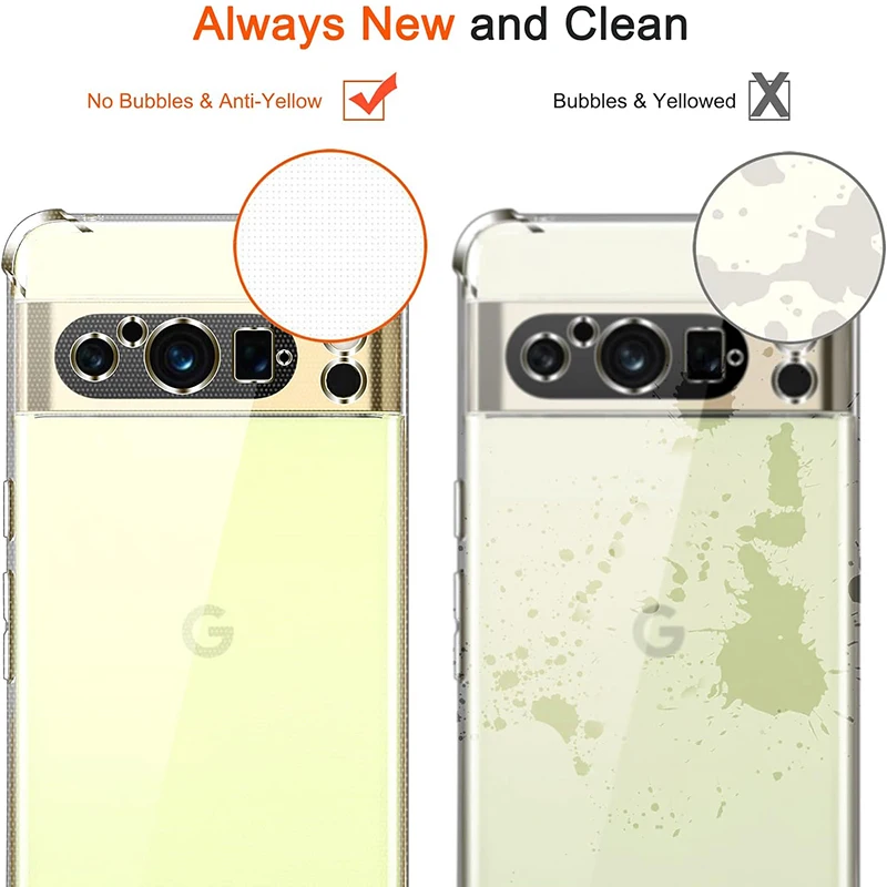Luxuriöse stoßfeste Silikon-Soft-Hülle für Google Pixel 10 9 8 7 6 Pro 9A 8A 7A 6A XL 5GTransparente Abdeckung Shell Clear Slim – Detail 7