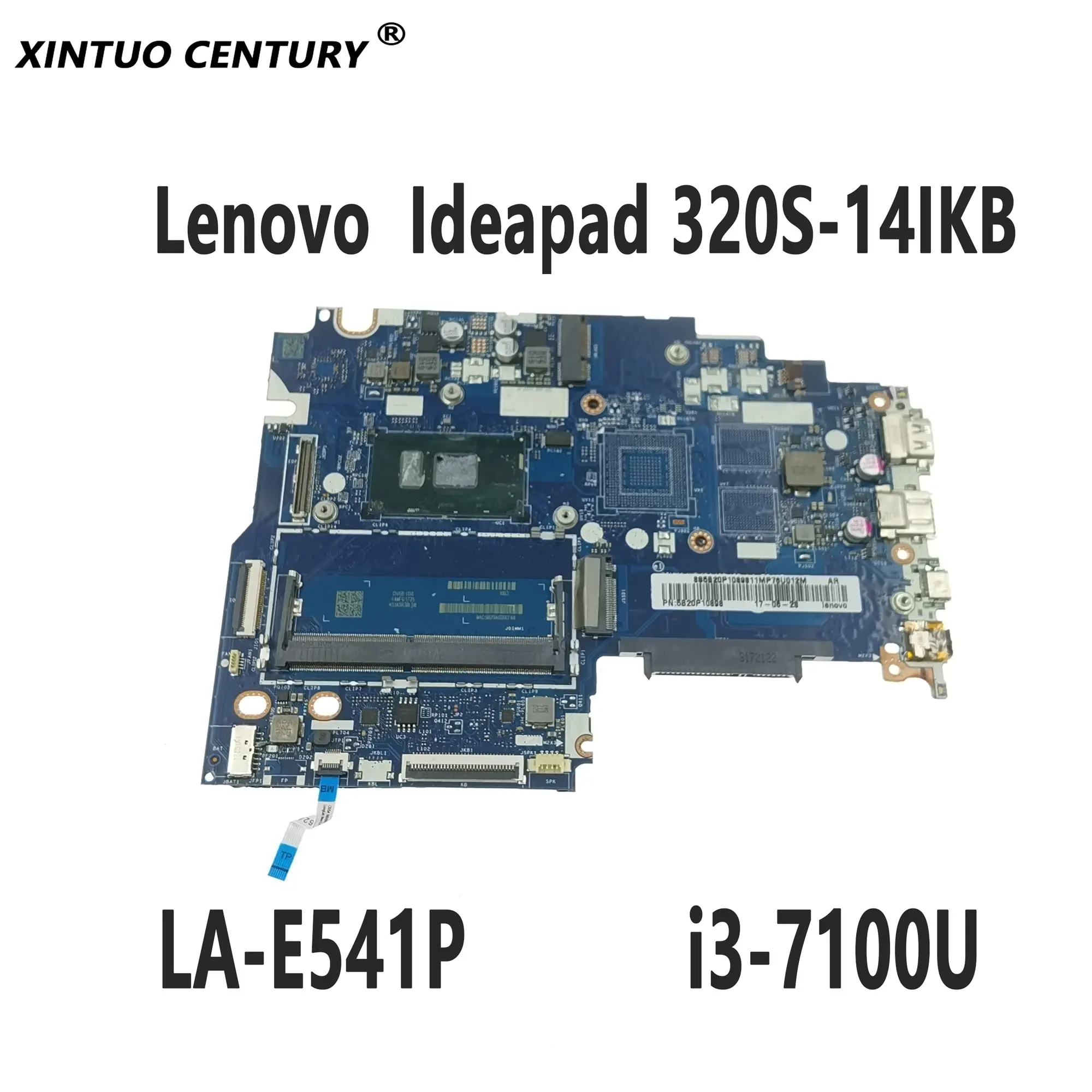 

FRU: 5B20P10898 motherboard for Lenovo Ideapad 320S-14IKB motherboard LA-E541P with SR343 i3-7100 CPU DDR4 100% test work